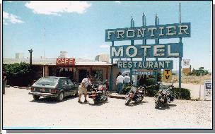 oud motel aan route 66 tijdens onze motorreis