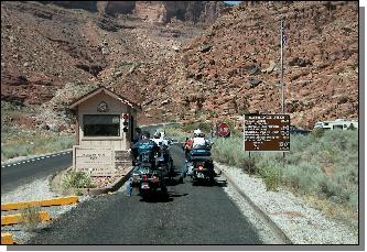 Toegang naar Arches National Park