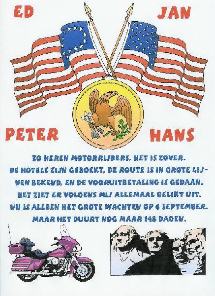 motorreizen amerika, het verslag van onze motorreis Amerika in 2002