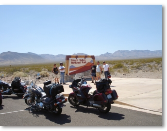 Death Valley tijdens onze motorreis door Amerika in 2007