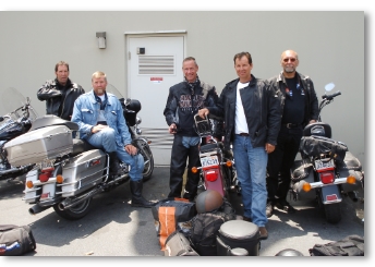De motoren worden ingeleverd bij Eaglerider