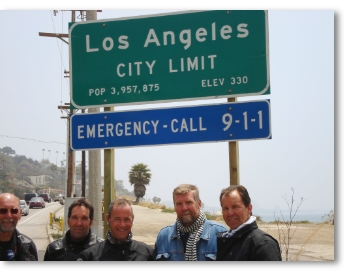We rijden Los Angeles binnen