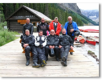 Poseren bij Lake Louise