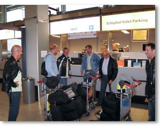 we verzamelen op Schiphol