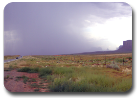 onweer monument valley